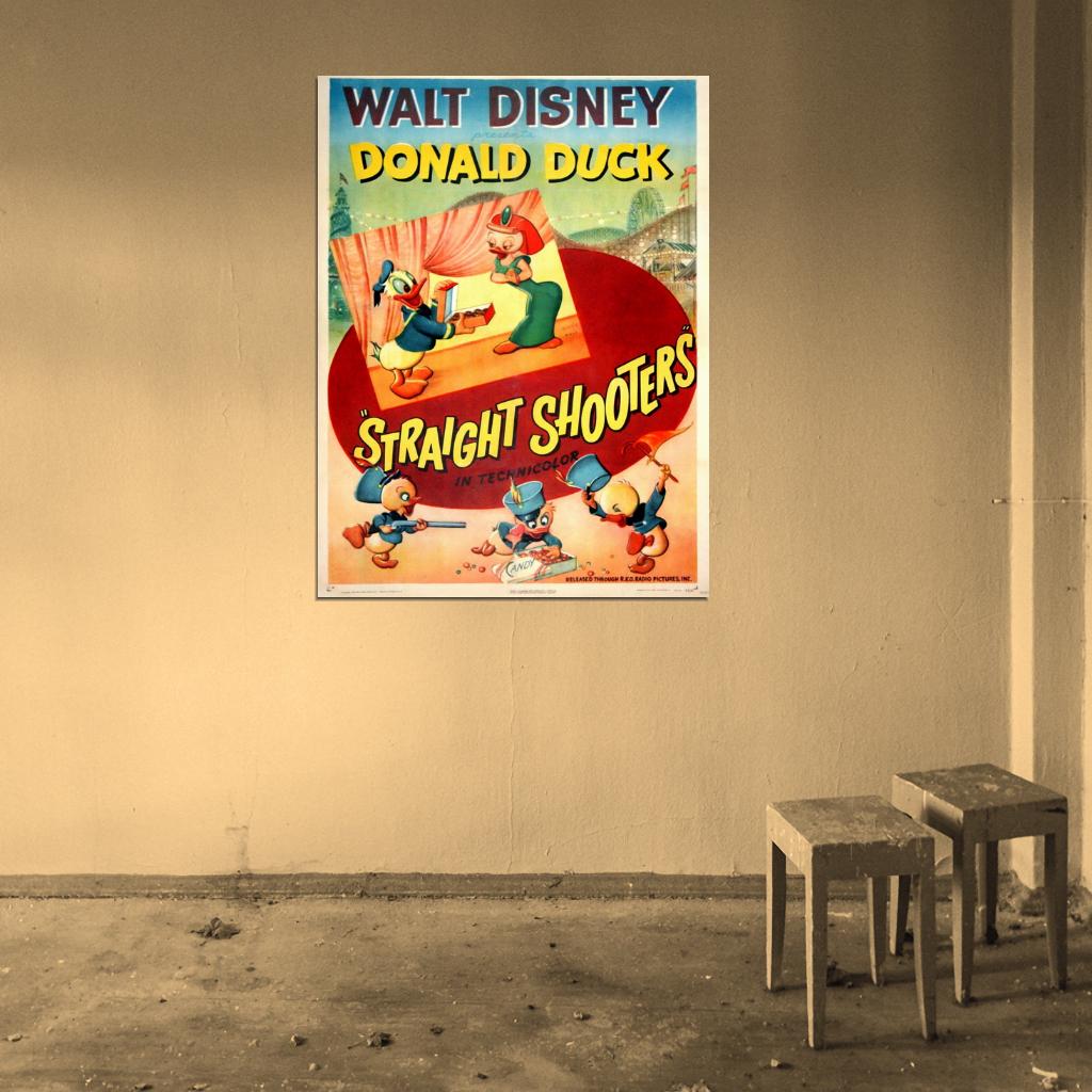 Straight Shooters 1947 Retro Movie Vintage Wall Art Print Poster