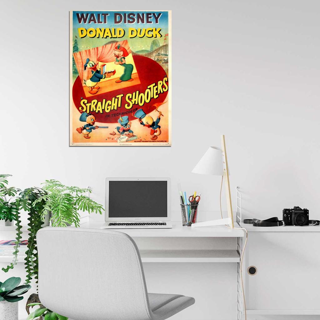 Straight Shooters 1947 Retro Movie Vintage Wall Art Print Poster