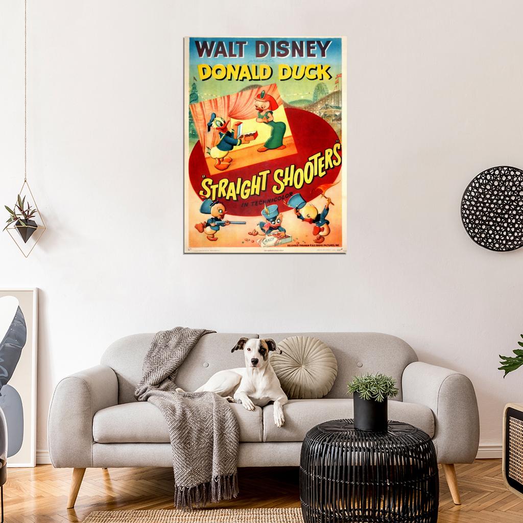 Straight Shooters 1947 Retro Movie Vintage Wall Art Print Poster
