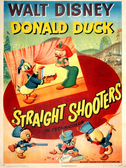 Straight Shooters 1947 Retro Movie Vintage Wall Art Print Poster