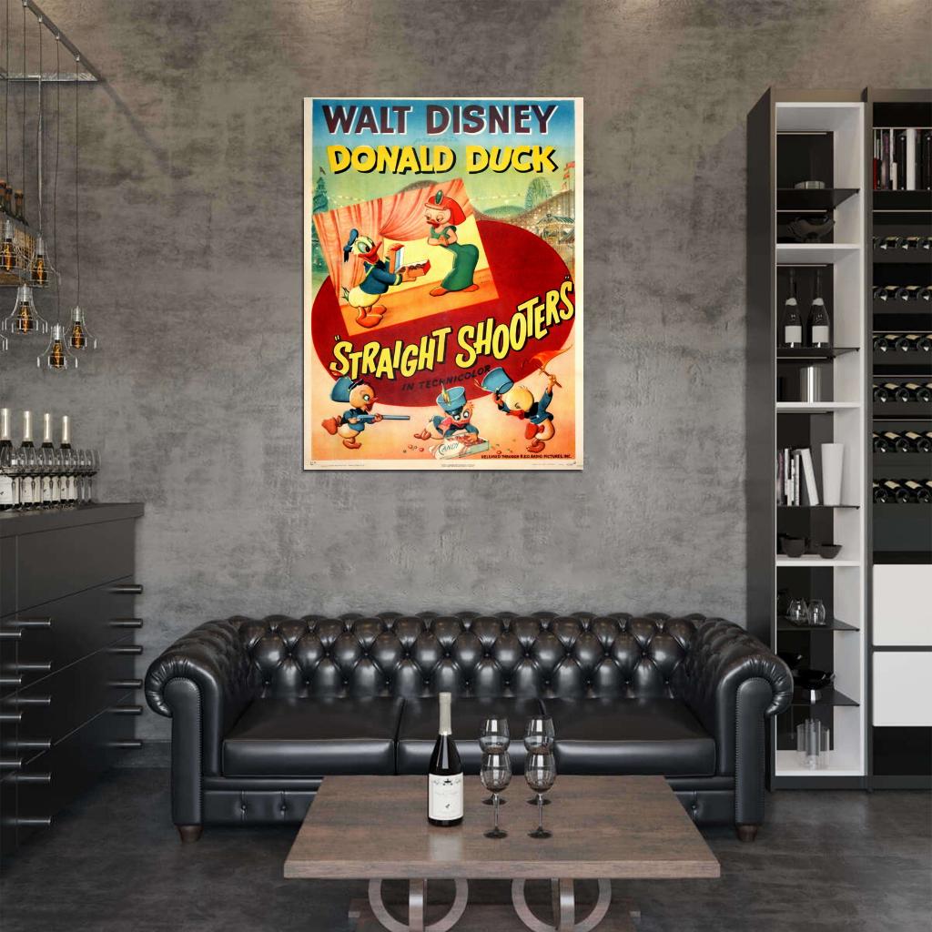 Straight Shooters 1947 Retro Movie Vintage Wall Art Print Poster