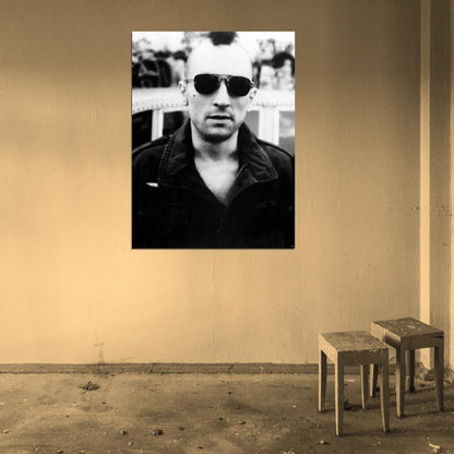 Taxi Driver Robert De Niro Retro Movie BW Wall Art Print Poster