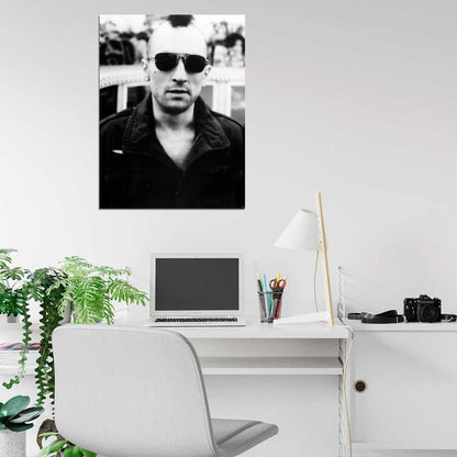 Taxi Driver Robert De Niro Retro Movie BW Wall Art Print Poster