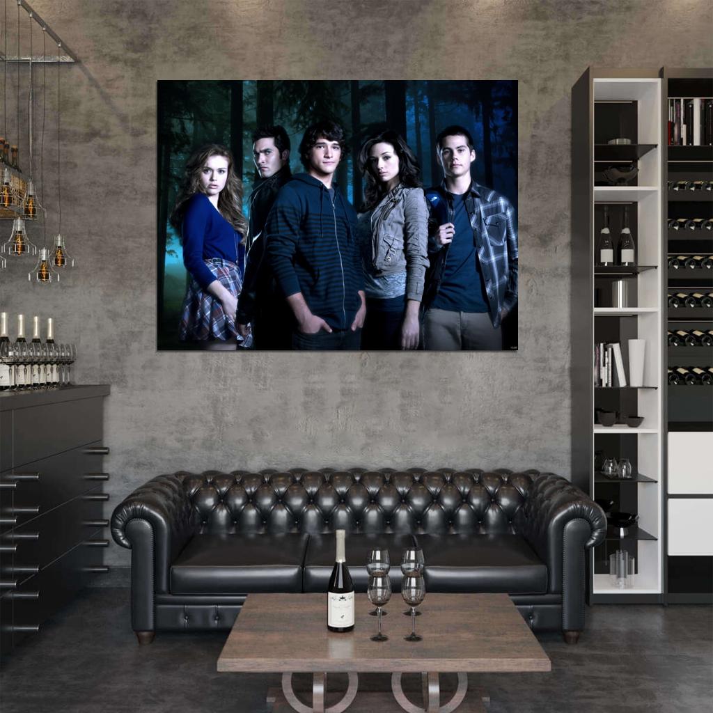 Teen Wolf Characters Cast Tv Series Wall Art Print Poster