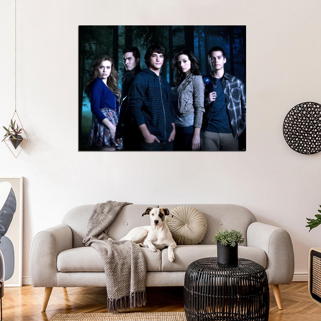Teen Wolf Characters Cast Tv Series Wall Art Print Poster