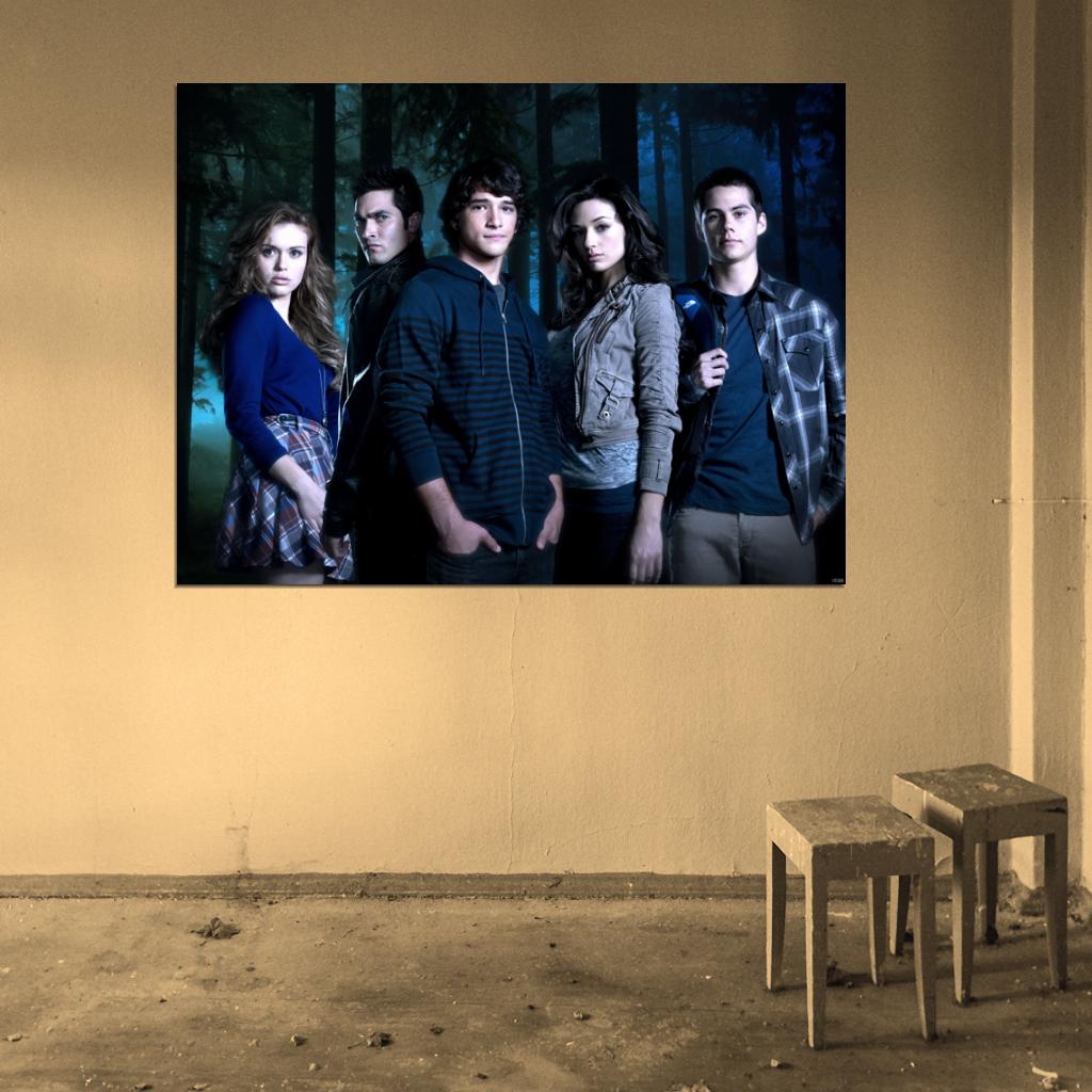 Teen Wolf Characters Cast Tv Series Wall Art Print Poster