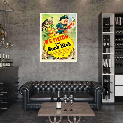 The Bank Dick 1940 Retro Classic Movie Vintage Wall Art Print Poster