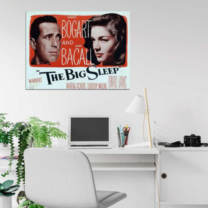 The Big Sleep 1946 Retro Classic Movie Vintage Wall Art Print Poster