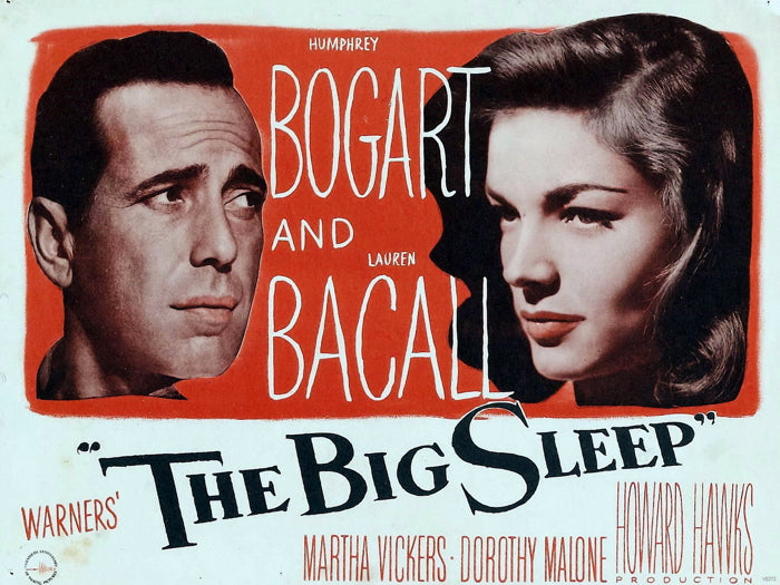 The Big Sleep 1946 Retro Classic Movie Vintage Wall Art Print Poster