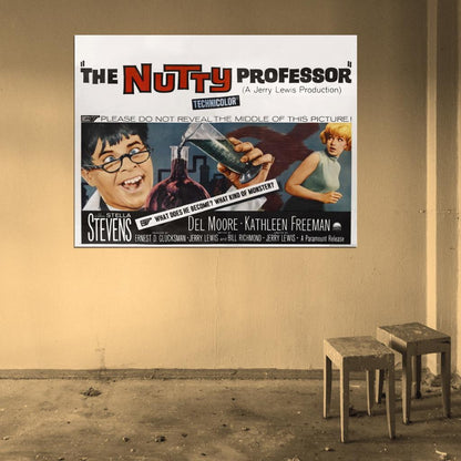 The Nutty Professor 1963 Retro Classic Movie Wall Art Print Poster