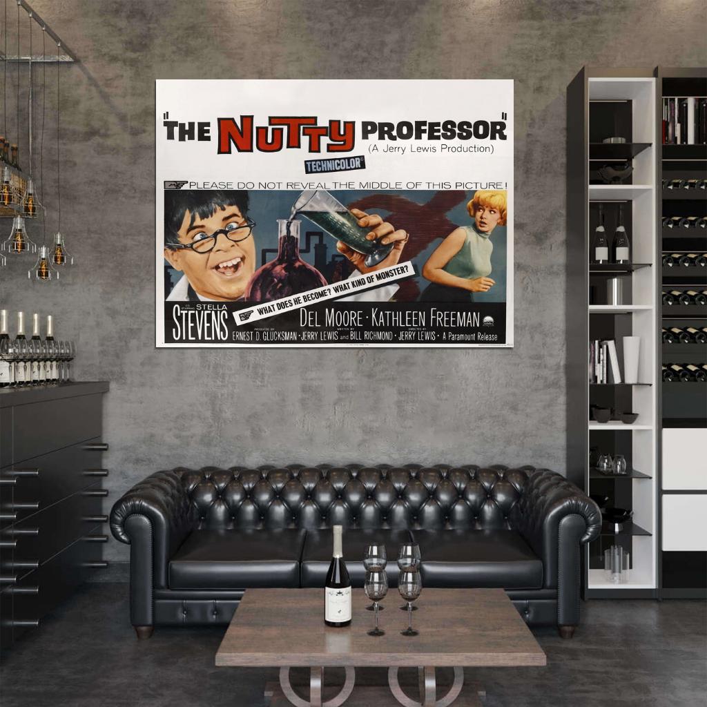 The Nutty Professor 1963 Retro Classic Movie Wall Art Print Poster