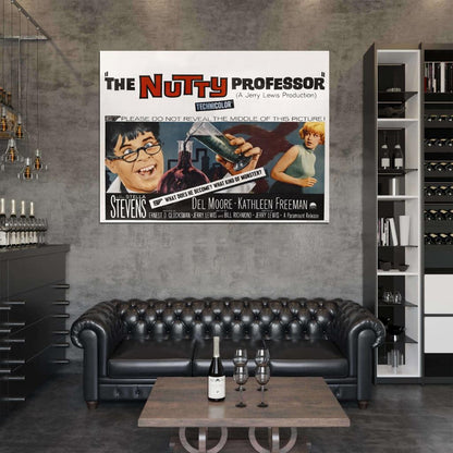 The Nutty Professor 1963 Retro Classic Movie Wall Art Print Poster