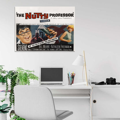 The Nutty Professor 1963 Retro Classic Movie Wall Art Print Poster