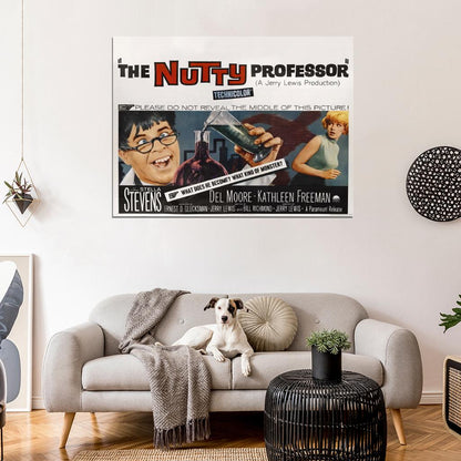 The Nutty Professor 1963 Retro Classic Movie Wall Art Print Poster