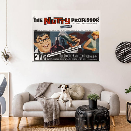 The Nutty Professor 1963 Retro Classic Movie Wall Art Print Poster