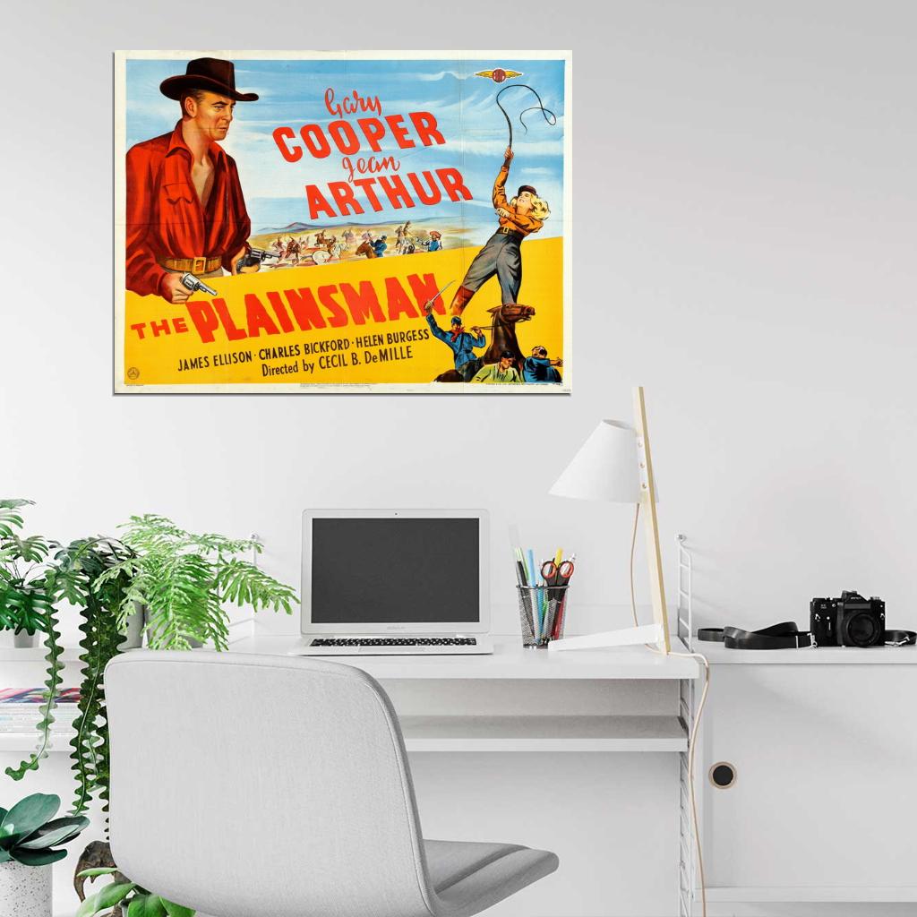 The Plainsman 1936 Retro Classic Movie Vintage Wall Art Print Poster