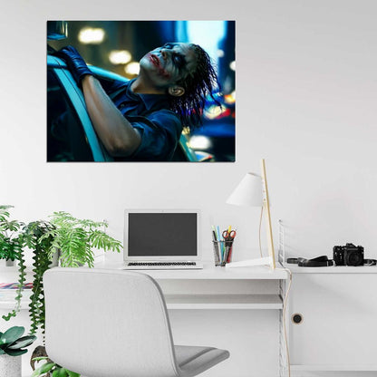 The Dark Knight Joker Movie Cool Art Wall Art Print Poster