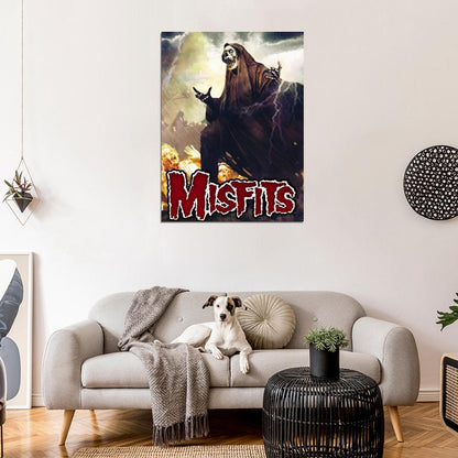 The Misfits Horror Punk Heavy Metal Band Art Wall Art Print Poster