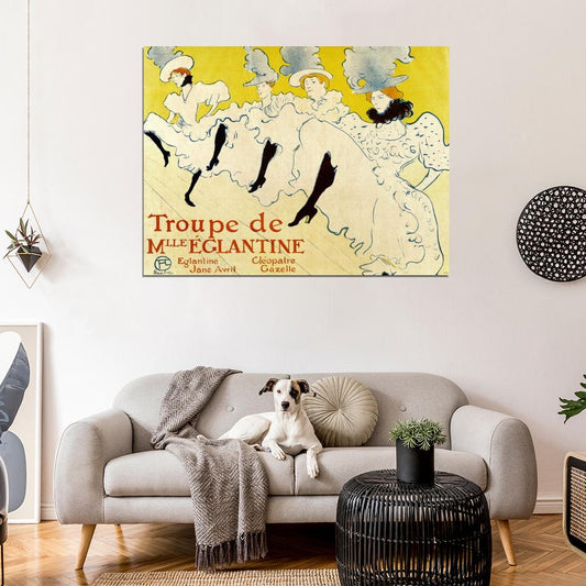 La Troupe De Mlle Eglantine 1985 Vintage Art Wall Art Print Poster