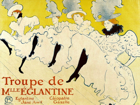 La Troupe De Mlle Eglantine 1985 Vintage Art Wall Art Print Poster