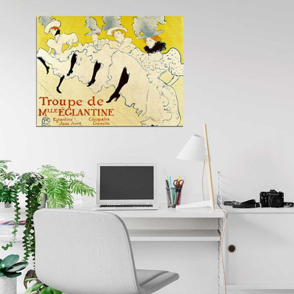 La Troupe De Mlle Eglantine 1985 Vintage Art Wall Art Print Poster