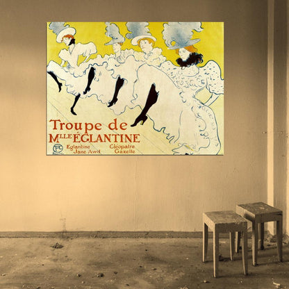 La Troupe De Mlle Eglantine 1985 Vintage Art Wall Art Print Poster
