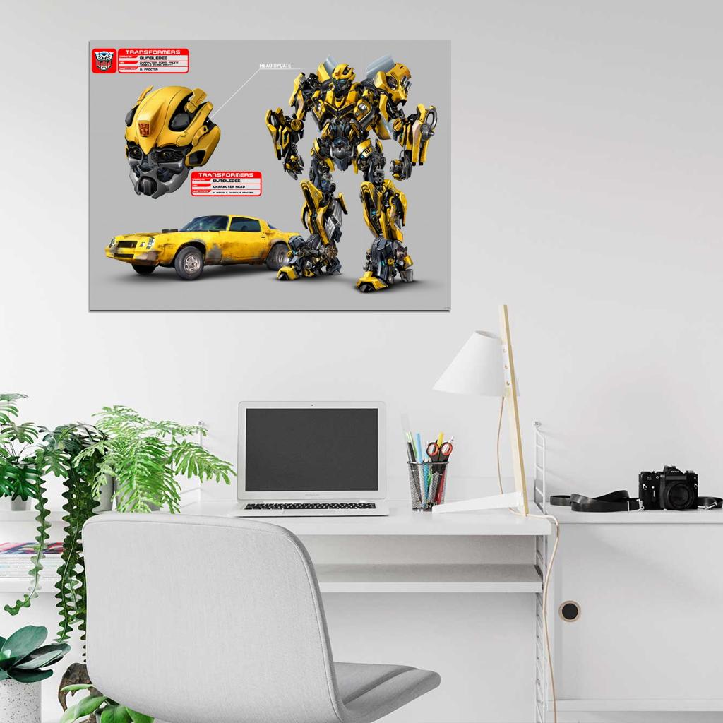 Transformers Bumblebee Camaro Movie Art Wall Art Print Poster