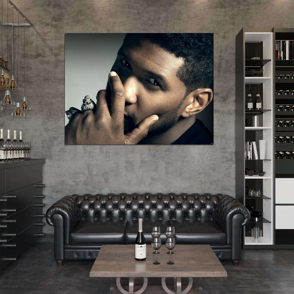 Usher Cool Portrait R&B Music Singer Wall Art Print Poster