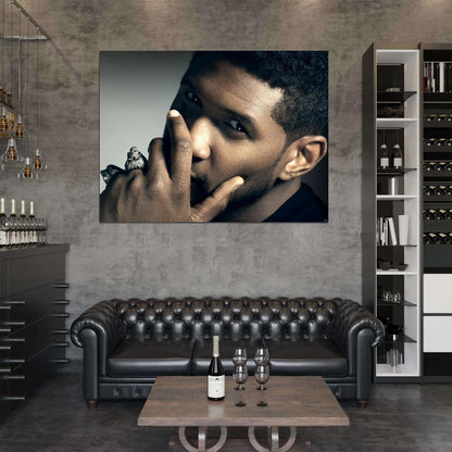 Usher Cool Portrait R&B Music Singer Wall Art Print Poster