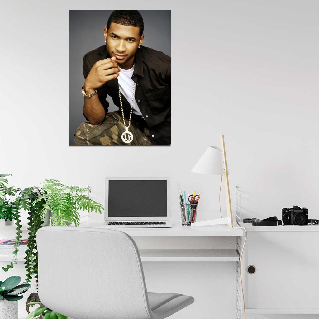 Usher R&B Music Singer Wall Art Print Poster