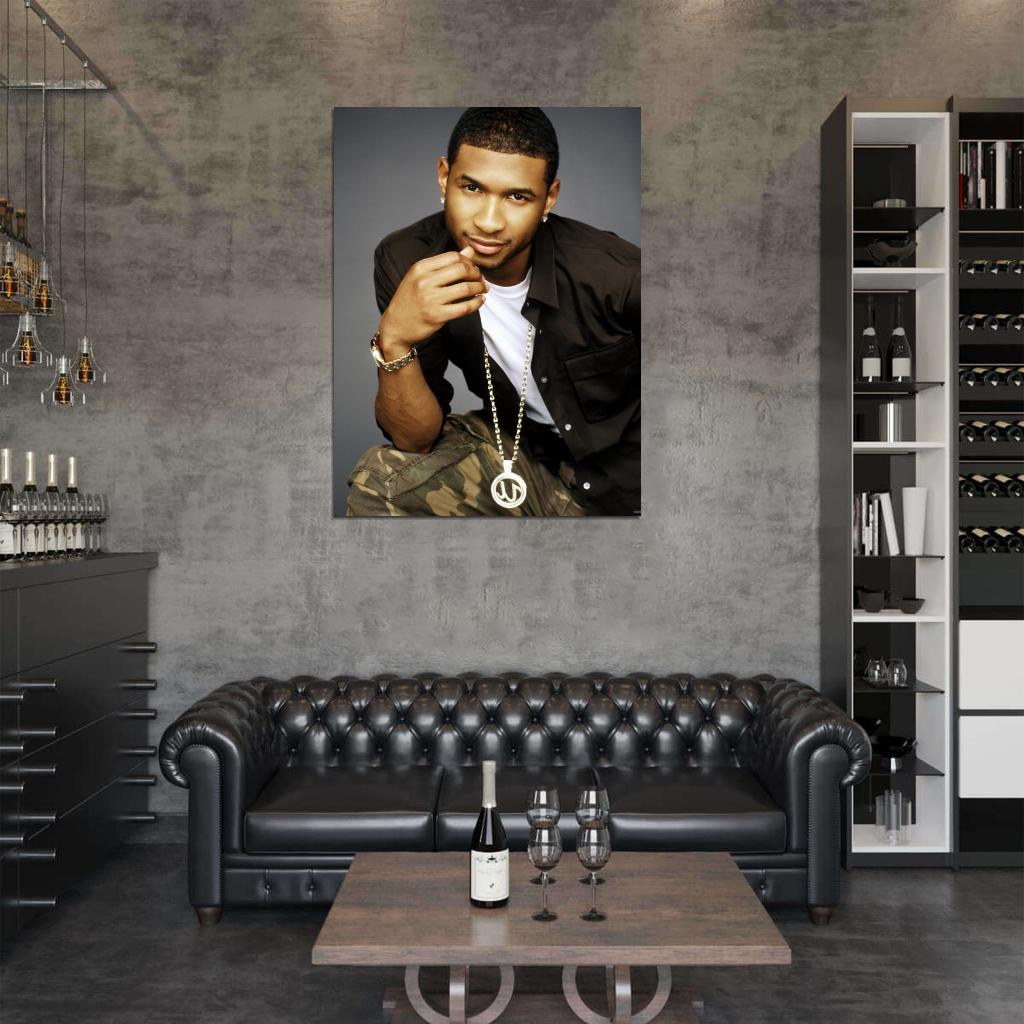 Usher R&B Music Singer Wall Art Print Poster