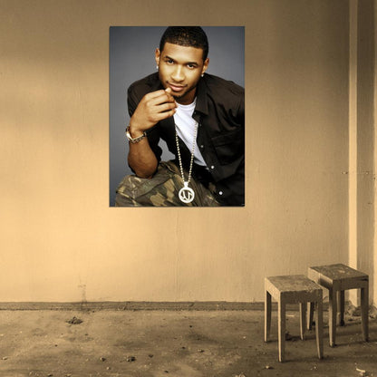 Usher R&B Music Singer Wall Art Print Poster