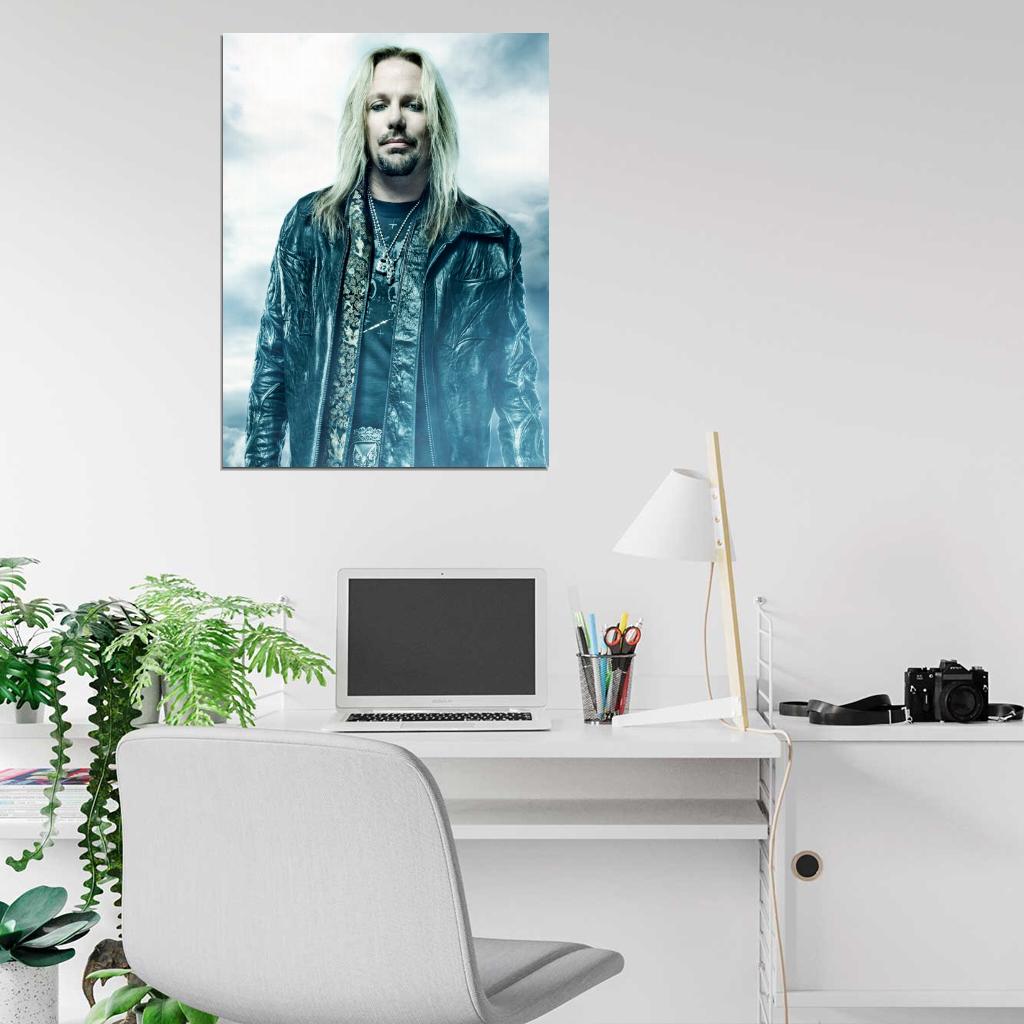 Vince Neil Motley Crue Rock Music Singer Wall Art Print Poster