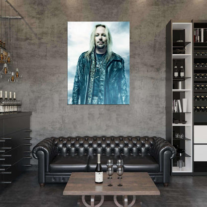 Vince Neil Motley Crue Rock Music Singer Wall Art Print Poster