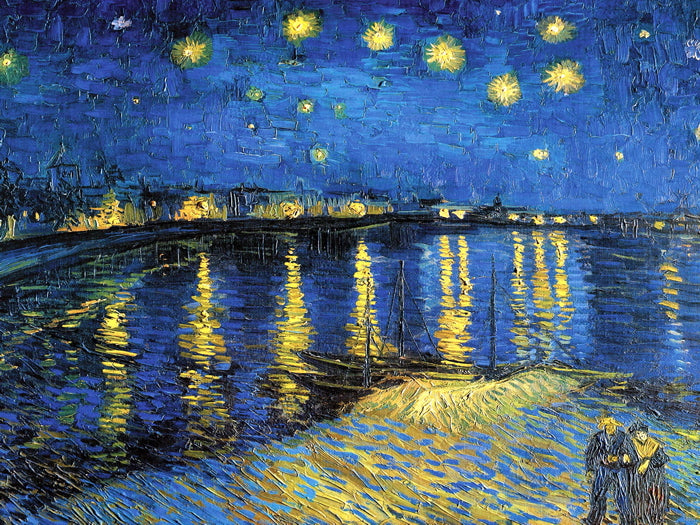 Starry Night Van Gogh Painting Retro Vintage Wall Art Print Poster