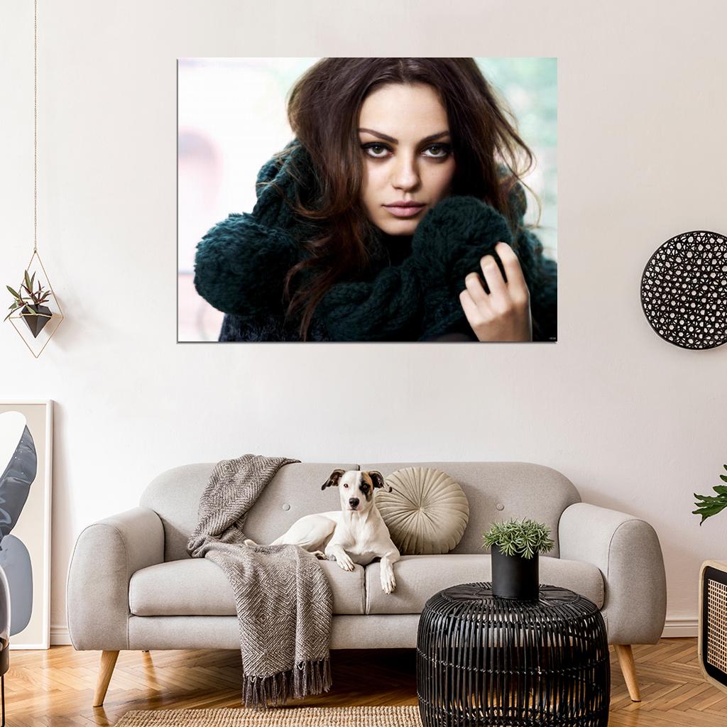 Mila Kunis Hot Portrait Actress Wall Art Print Poster