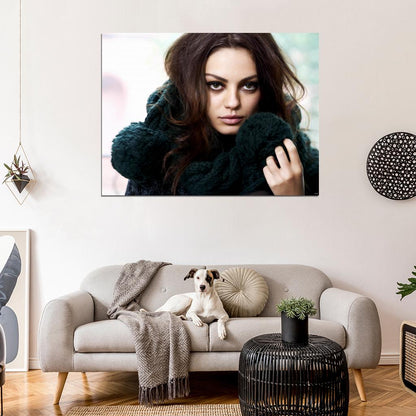 Mila Kunis Hot Portrait Actress Wall Art Print Poster