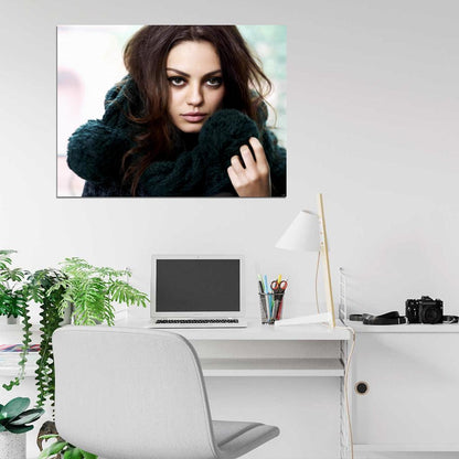 Mila Kunis Hot Portrait Actress Wall Art Print Poster