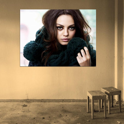 Mila Kunis Hot Portrait Actress Wall Art Print Poster