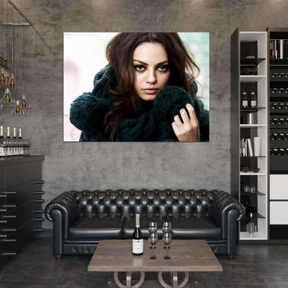 Mila Kunis Hot Portrait Actress Wall Art Print Poster