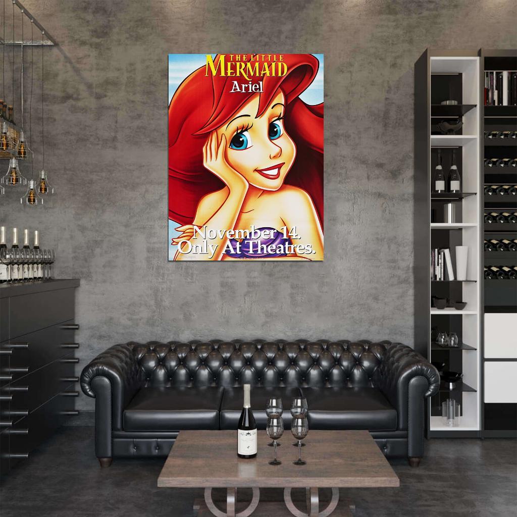 The Little Mermaid Ariel Painting Wall Art Print Poster