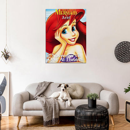 The Little Mermaid Ariel Painting Wall Art Print Poster