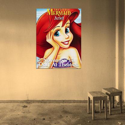 The Little Mermaid Ariel Painting Wall Art Print Poster