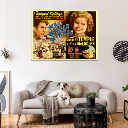 Wee Willie Winkie 1937 Classic Movie Vintage Wall Art Print Poster