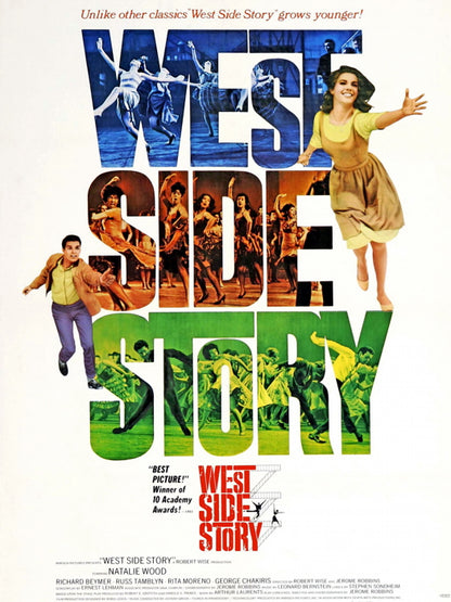 West Side Story 1961 Classic Movie Vintage Wall Art Print Poster