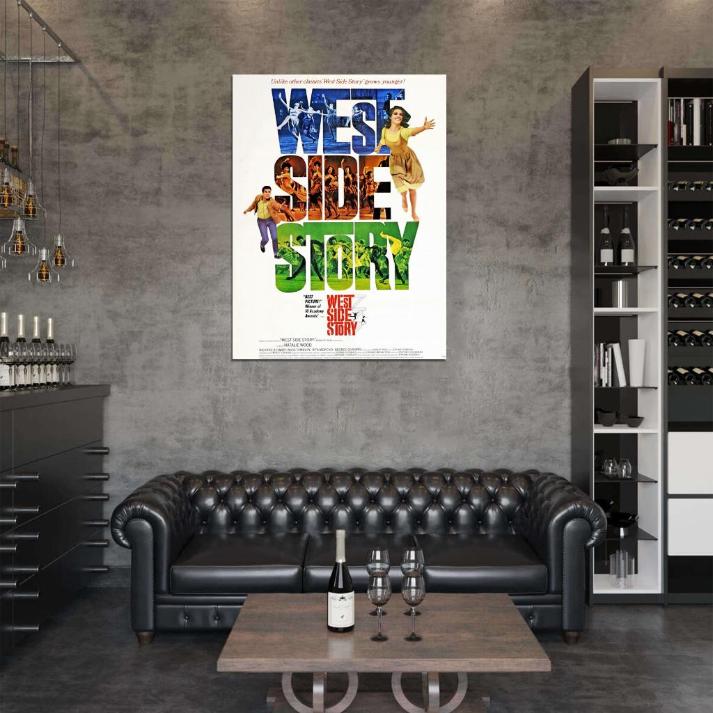 West Side Story 1961 Classic Movie Vintage Wall Art Print Poster