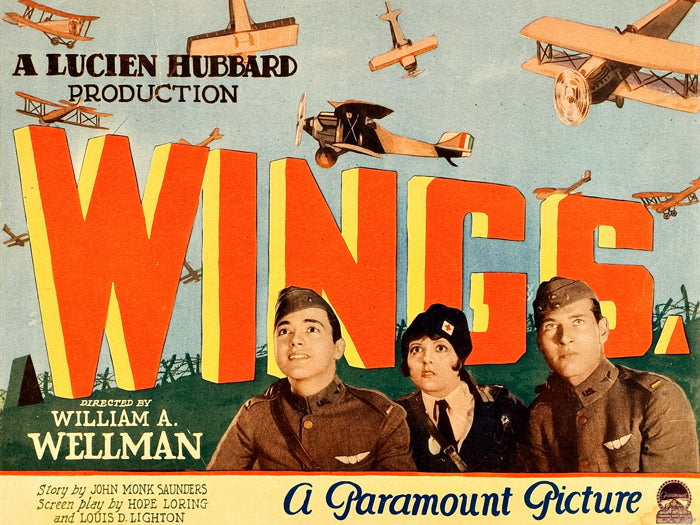 Wings 1927 Retro Classic Movie Vintage Wall Art Print Poster