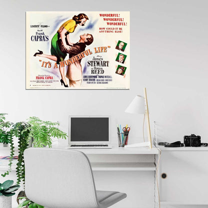It's a Wonderful Life 1946 Retro Movie Vintage Wall Art Print Poster