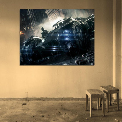 Batman Arkham Knight Batmobile Video Game Wall Art Print Poster