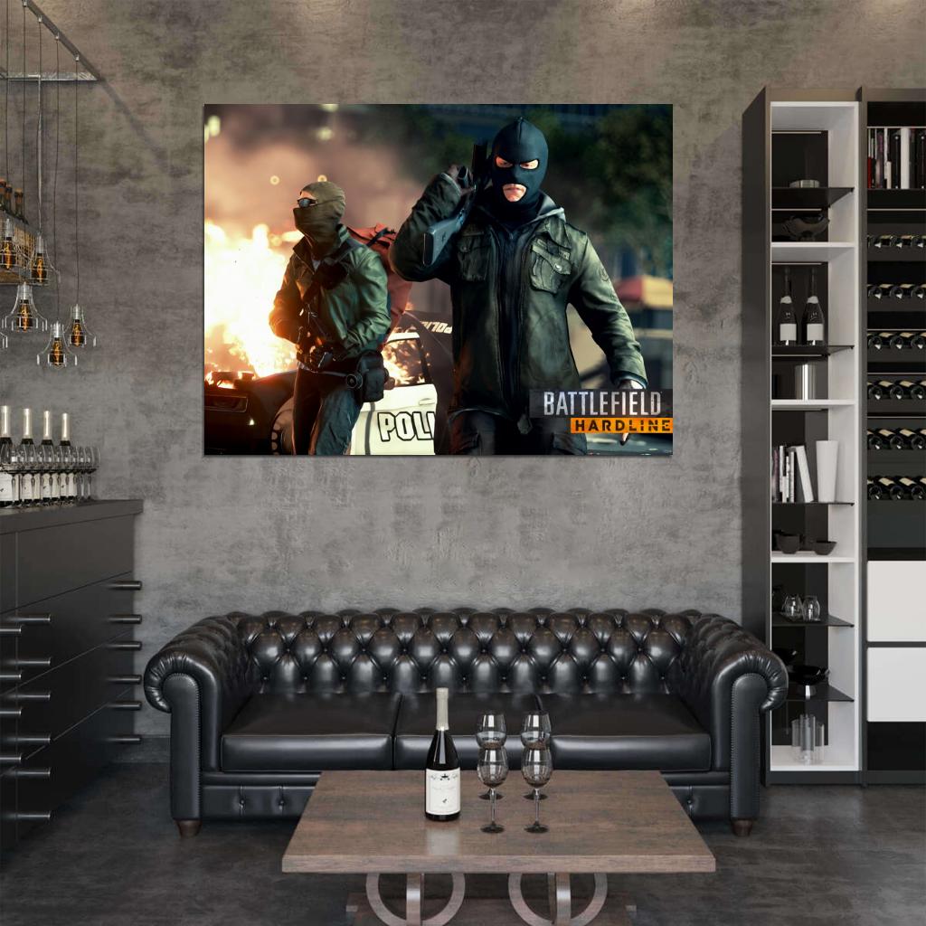 Battlefield Hardline Video Game Wall Art Print Poster